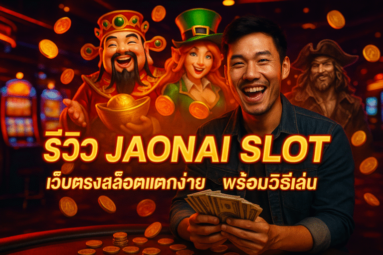 รีวิว JAONAI SLOT เว็บตรงสล็อตแตกง่าย พร้อมวิธีเล่น