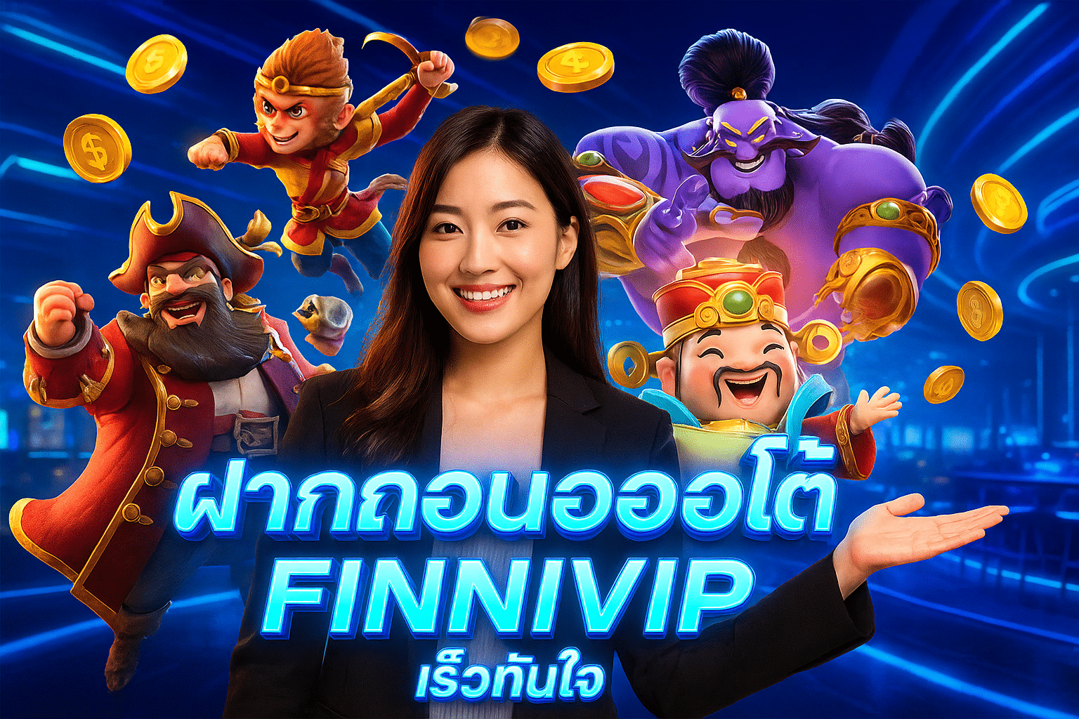 ฝากถอนออโต้ FINNIVIP เร็วทันใจ